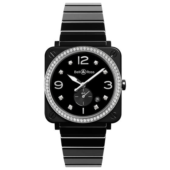 BELL & ROSS Watch Replica BR S BLACK CERAMIC DIAMONDS BRS-BL-CES-LGD